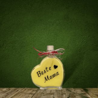 hausgemachter Eier-Sahne-Likör "beste Mama" Herz